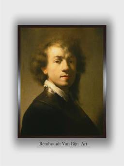 The Art House - Rembrandt Framed Multi-Color Wall Art Painting