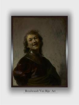 The Art House - Rembrandt Framed Multi-Color Wall Art Painting