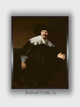 The Art House - Rembrandt Framed Multi-Color Wall Art Painting