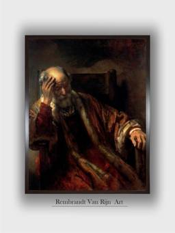 The Art House - Rembrandt Framed Multi-Color Wall Art Painting