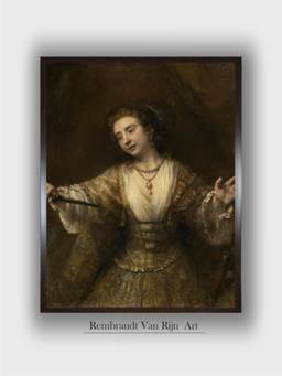 The Art House - Rembrandt Framed Multi-Color Wall Art Painting