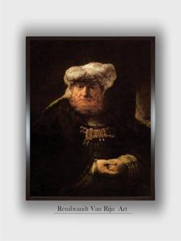 The Art House - Rembrandt Framed Multi-Color Wall Art Painting