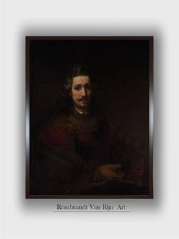 The Art House - Rembrandt Framed Multi-Color Wall Art Painting