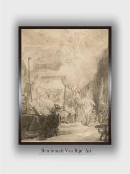 The Art House - Rembrandt Framed Multi-Color Wall Art Painting