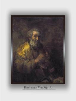 The Art House - Rembrandt Framed Multi-Color Wall Art Painting