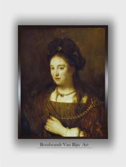 The Art House - Rembrandt Framed Multi-Color Wall Art Painting