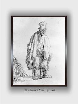 The Art House - Rembrandt Framed Multi-Color Wall Art Painting