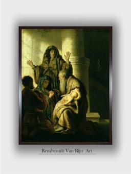 The Art House - Rembrandt Framed Multi-Color Wall Art Painting