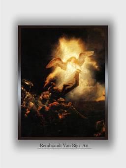 The Art House - Rembrandt Framed Multi-Color Wall Art Painting