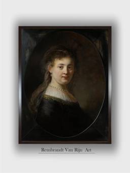 The Art House - Rembrandt Framed Multi-Color Wall Art Painting