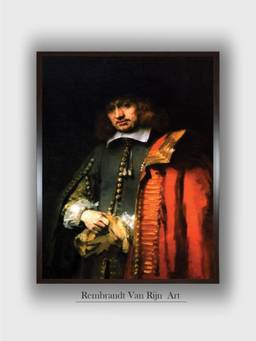 The Art House - Rembrandt Framed Multi-Color Wall Art Painting