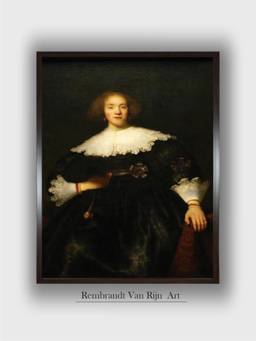 The Art House - Rembrandt Framed Multi-Color Wall Art Painting