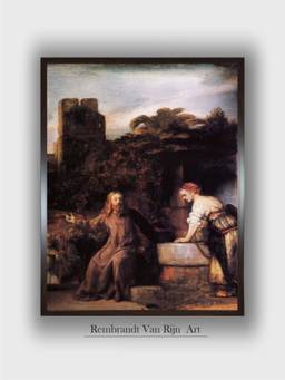The Art House - Rembrandt Framed Multi-Color Wall Art Painting