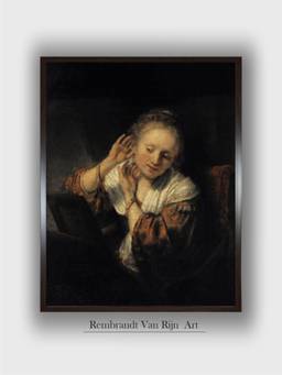 The Art House - Rembrandt Framed Multi-Color Wall Art Painting