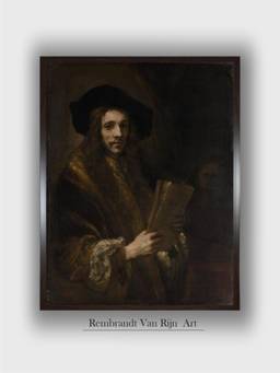 The Art House - Rembrandt Framed Multi-Color Wall Art Painting