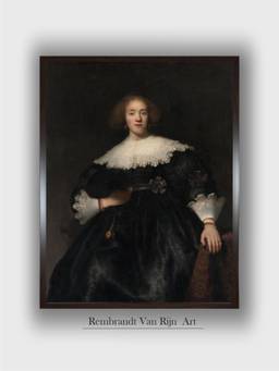 The Art House - Rembrandt Framed Multi-Color Wall Art Painting