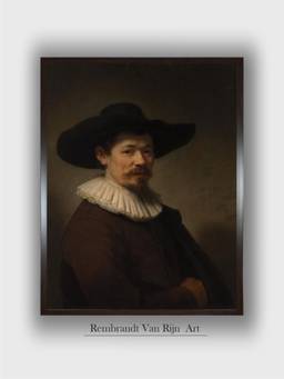 The Art House - Rembrandt Framed Multi-Color Wall Art Painting