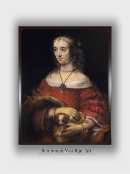 The Art House - Rembrandt Framed Multi-Color Wall Art Painting
