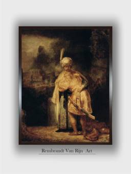 The Art House - Rembrandt Framed Multi-Color Wall Art Painting