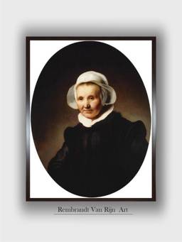 The Art House - Rembrandt Framed Multi-Color Wall Art Painting