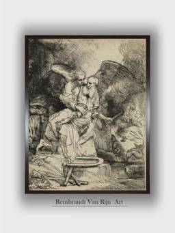 The Art House - Rembrandt Framed Multi-Color Wall Art Painting