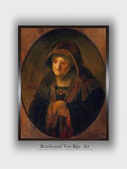 The Art House - Rembrandt Framed Multi-Color Wall Art Painting