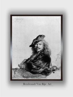 The Art House - Rembrandt Framed Multi-Color Wall Art Painting