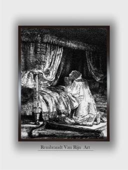 The Art House - Rembrandt Framed Multi-Color Wall Art Painting