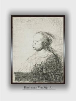 The Art House - Rembrandt Framed Multi-Color Wall Art Painting