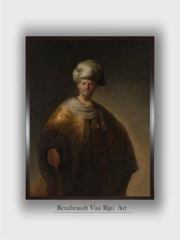 The Art House - Rembrandt Framed Multi-Color Wall Art Painting