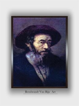 The Art House - Rembrandt Framed Multi-Color Wall Art Painting