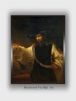 The Art House - Rembrandt Framed Multi-Color Wall Art Painting