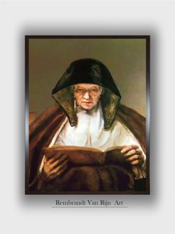 The Art House - Rembrandt Framed Multi-Color Wall Art Painting
