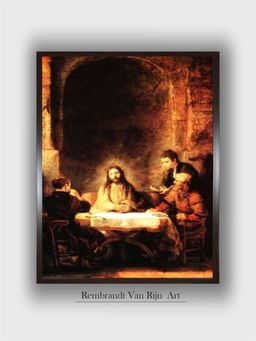 The Art House - Rembrandt Framed Multi-Color Wall Art Painting