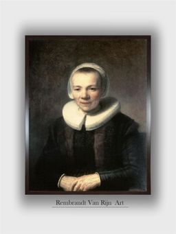 The Art House - Rembrandt Framed Multi-Color Wall Art Painting