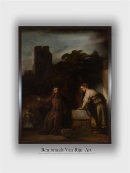 The Art House - Rembrandt Framed Multi-Color Wall Art Painting