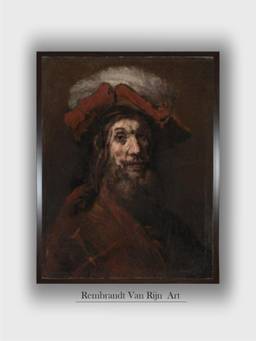 The Art House - Rembrandt Framed Multi-Color Wall Art Painting