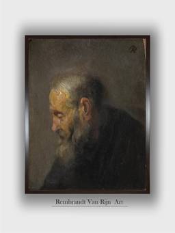 The Art House - Rembrandt Framed Multi-Color Wall Art Painting