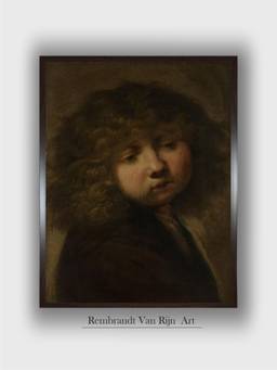 The Art House - Rembrandt Framed Multi-Color Wall Art Painting