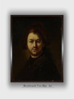 The Art House - Rembrandt Framed Multi-Color Wall Art Painting