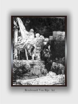 The Art House - Rembrandt Framed Multi-Color Wall Art Painting