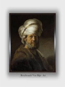 The Art House - Rembrandt Framed Multi-Color Wall Art Painting