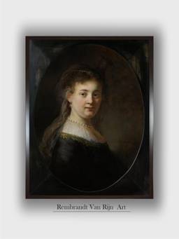 The Art House - Rembrandt Framed Multi-Color Wall Art Painting