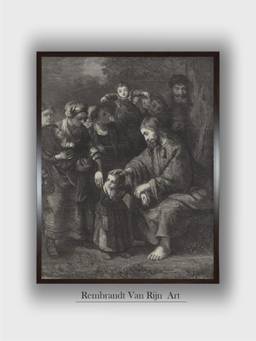 The Art House - Rembrandt Framed Multi-Color Wall Art Painting