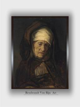 The Art House - Rembrandt Framed Multi-Color Wall Art Painting