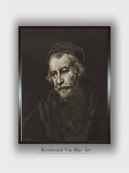 The Art House - Rembrandt Framed Multi-Color Wall Art Painting