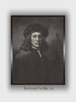 The Art House - Rembrandt Framed Multi-Color Wall Art Painting