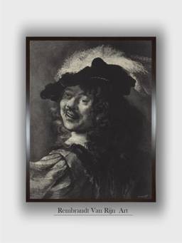 The Art House - Rembrandt Framed Multi-Color Wall Art Painting