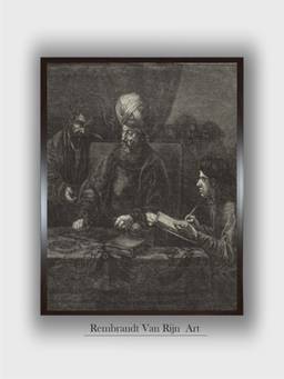 The Art House - Rembrandt Framed Multi-Color Wall Art Painting