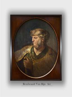 The Art House - Rembrandt Framed Multi-Color Wall Art Painting